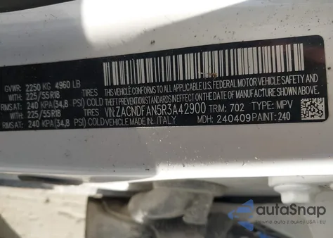 2024 Dodge Hornet Gt Awd z USA, uszkodzony, nr VIN ZACNDFAN5R3A42900